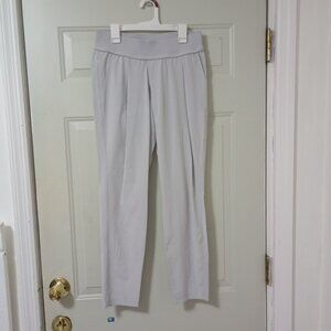 Athleta Womens Light Gray High-Waisted Trousers Size 2 Pants Activewear